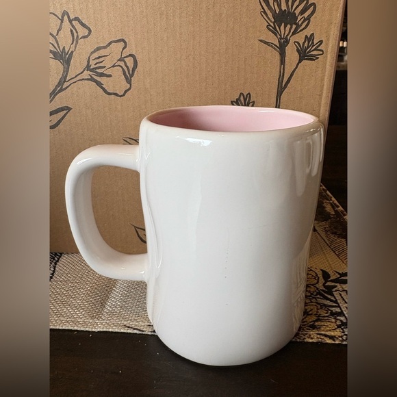 Rae Dunn Cream and Pink 'Today's Been Ruff' Mug - Picture 3 of 4